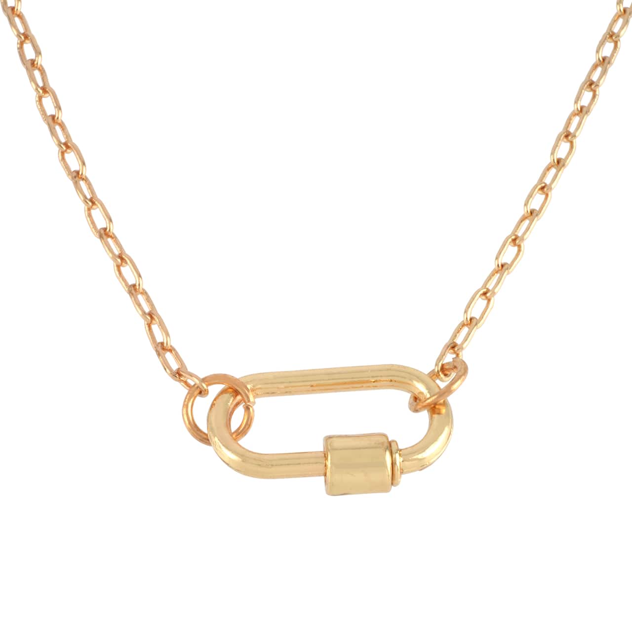 12 Pack: 18" Gold Paperclip Necklace by Bead Landing™